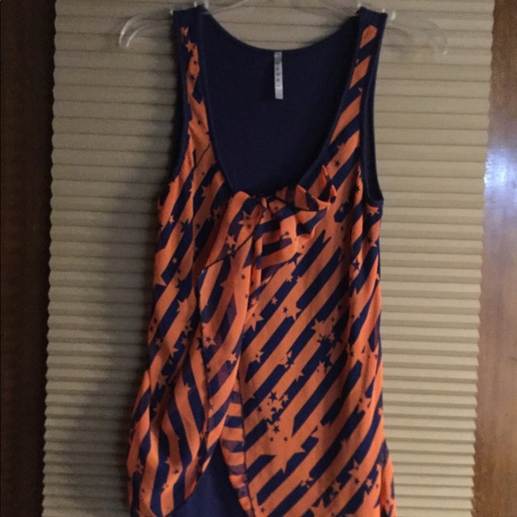 BEAUTIFUL ORANGE LAYERD TOP - Picture 3 of 3